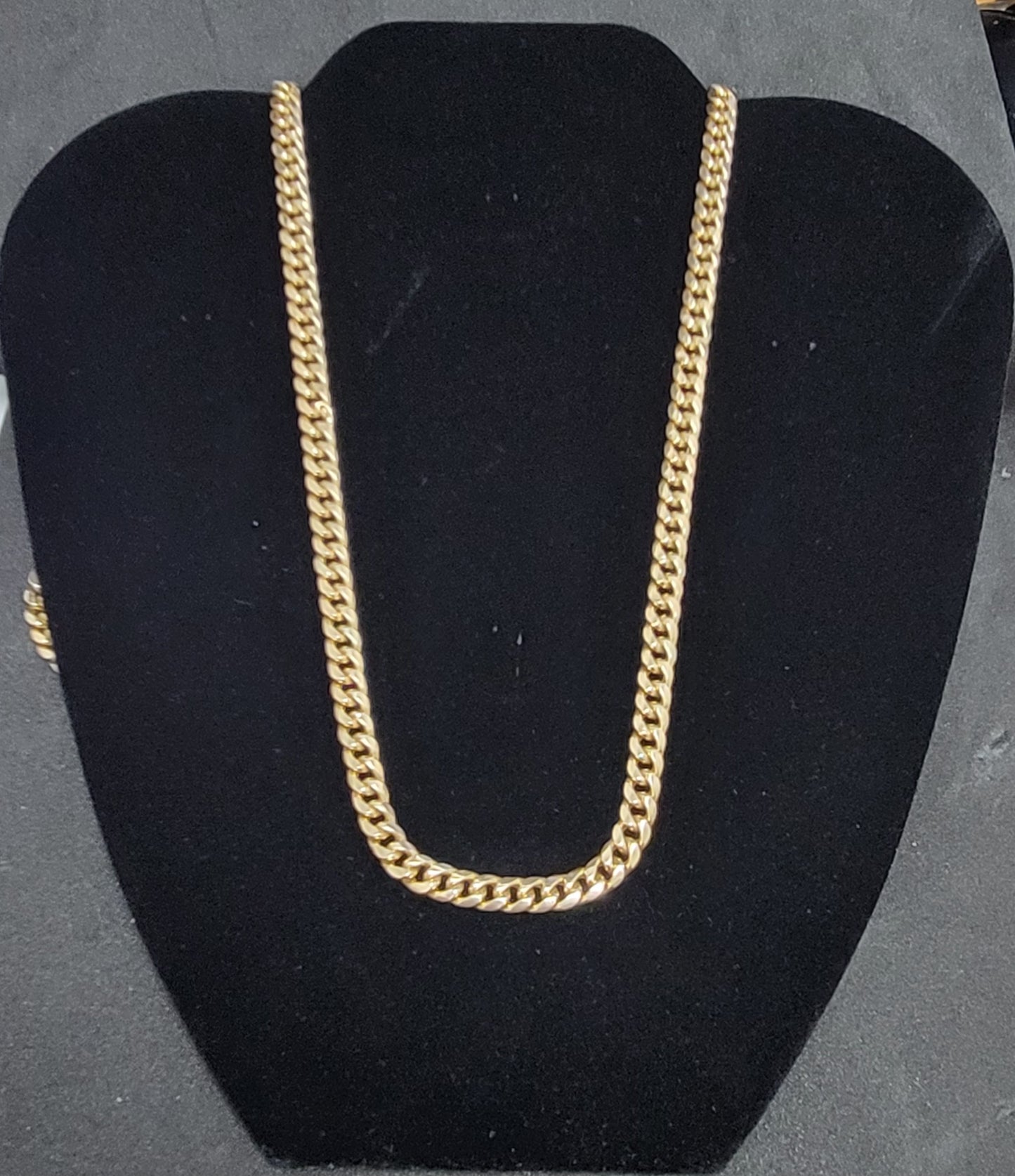 10K Yellow Gold 28" Cuban Link Necklace